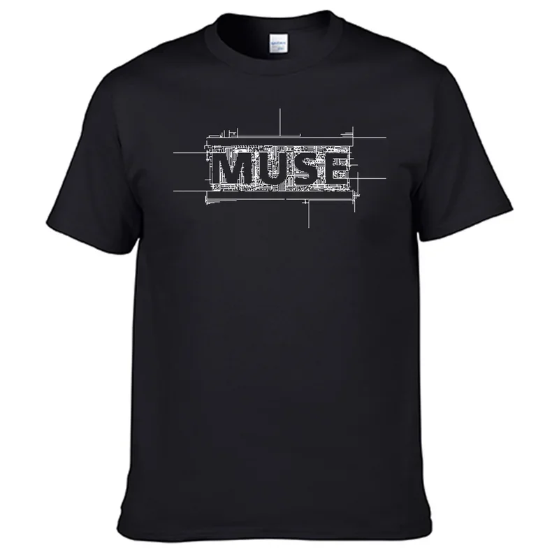 Camiseta de Muse band para hombre, camisa 100% de algodón, mejores ventas