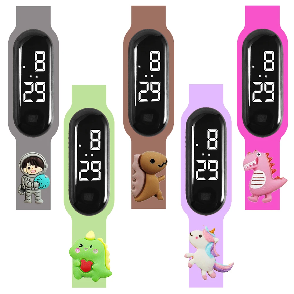 2024 New Waterproof Children LED Watches Smart Touch Kids Digital Electronic Watch for Boys Girls Outdoor Sports Bracelet Clock