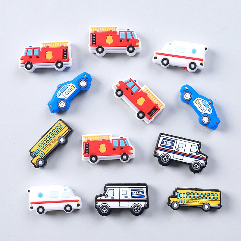 20pcs New Silicone Focal Beads Car Baby Beads Teething Chew Toys DIY Pacifier Chain Jewelry Bracelet Pens Accessories Wholesale