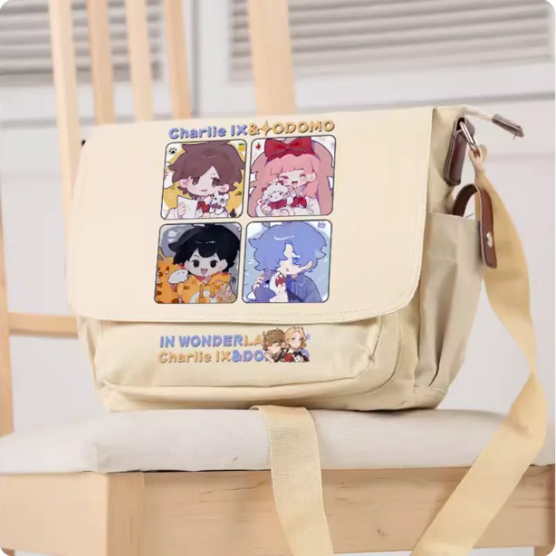 

Anime DODOMO IN WONDERLAND Crossbody Canvas Bags School Bag Unisex Messenger Bag Fashion Shoulder Bag 2278