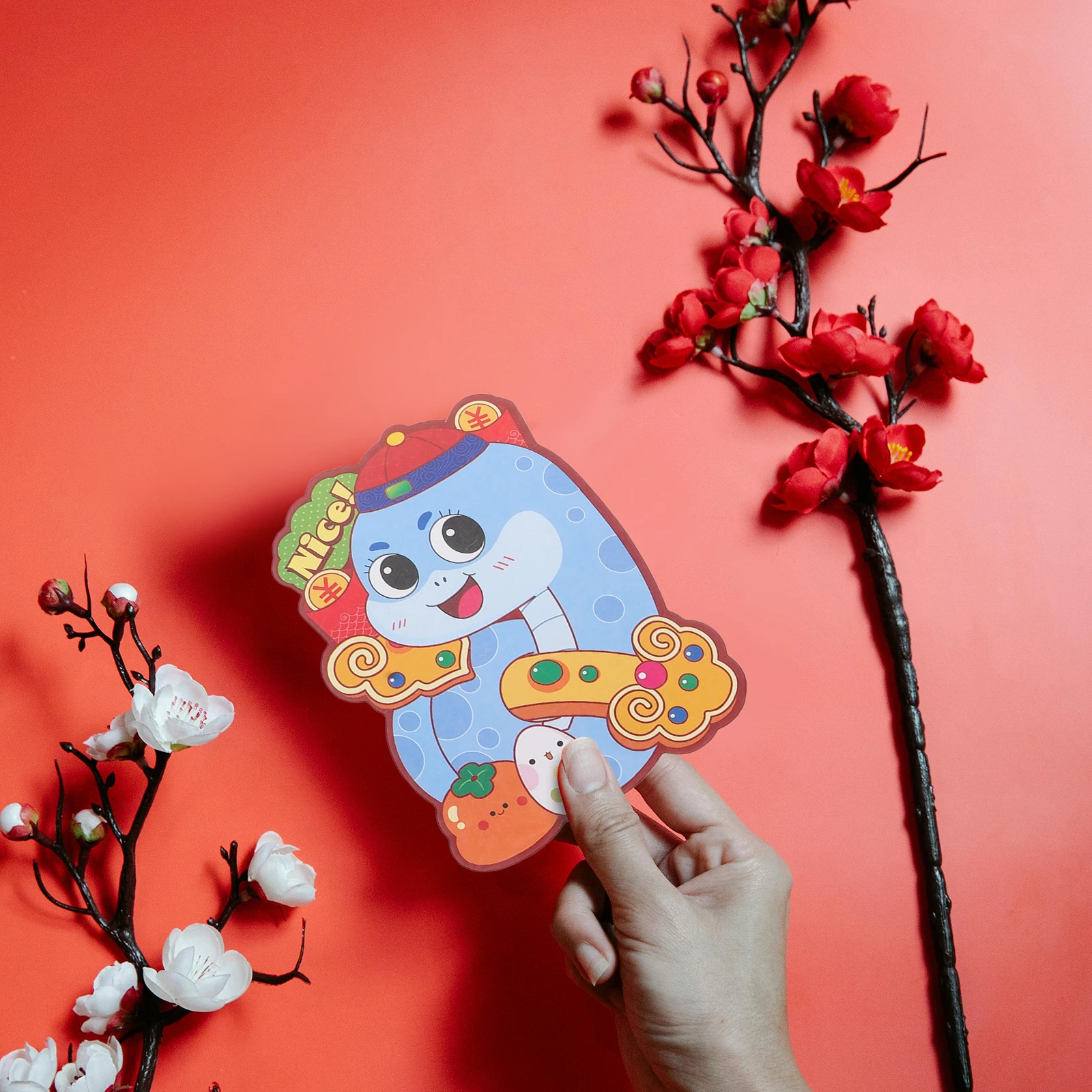 

6 Pcs Colorful Red Envelopes Lucky Money Bags Chinese New Year Snake Hong Bao Wedding Birthday Envelope Packets Cash