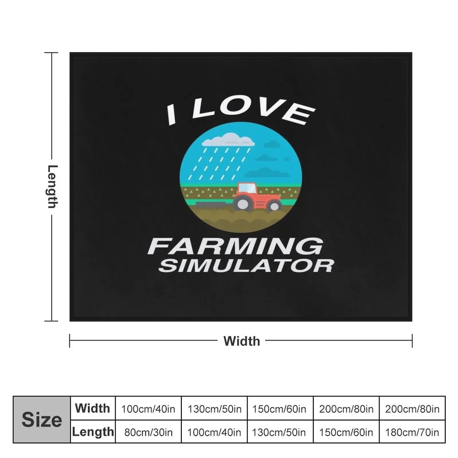 I Love Farming Simulator 22 Throw Blanket Thermals For Travel Bed Summer Beddings Blankets