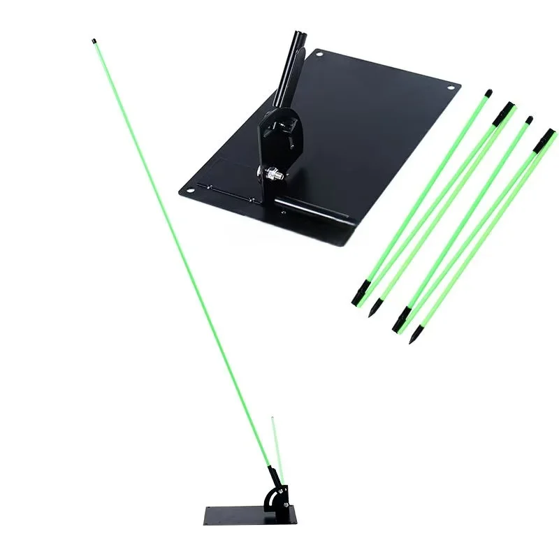 クロスボーダーゴルフスイングトレーナー-パッティング練習補助具-ブラックアイアン-ファイバーグラスプレーン-コレクター-姿勢角度矯正トレーニング