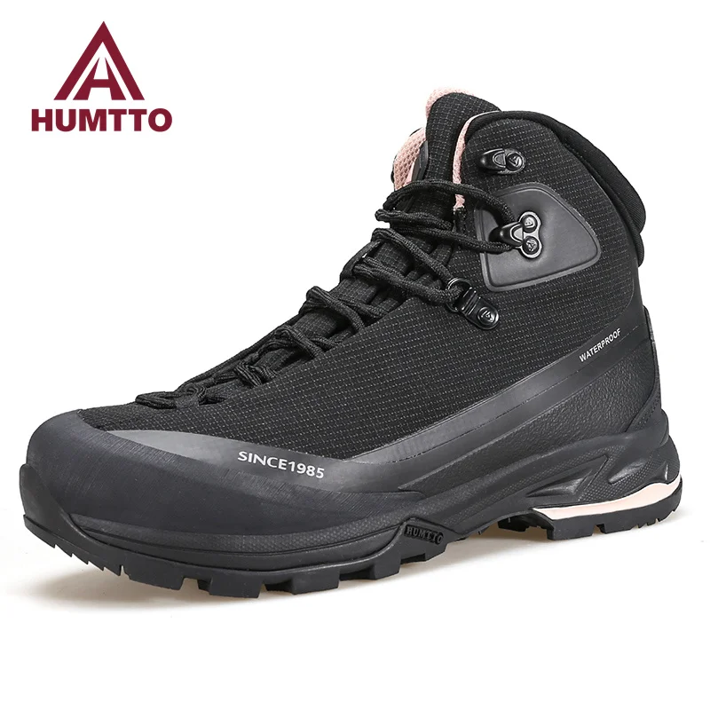 

HUMTTO Winter Shoes for Women Waterproof Black Platform Ankle Boots Womens Brand New Rubber Boots Luxury Designer Woman Sneakers