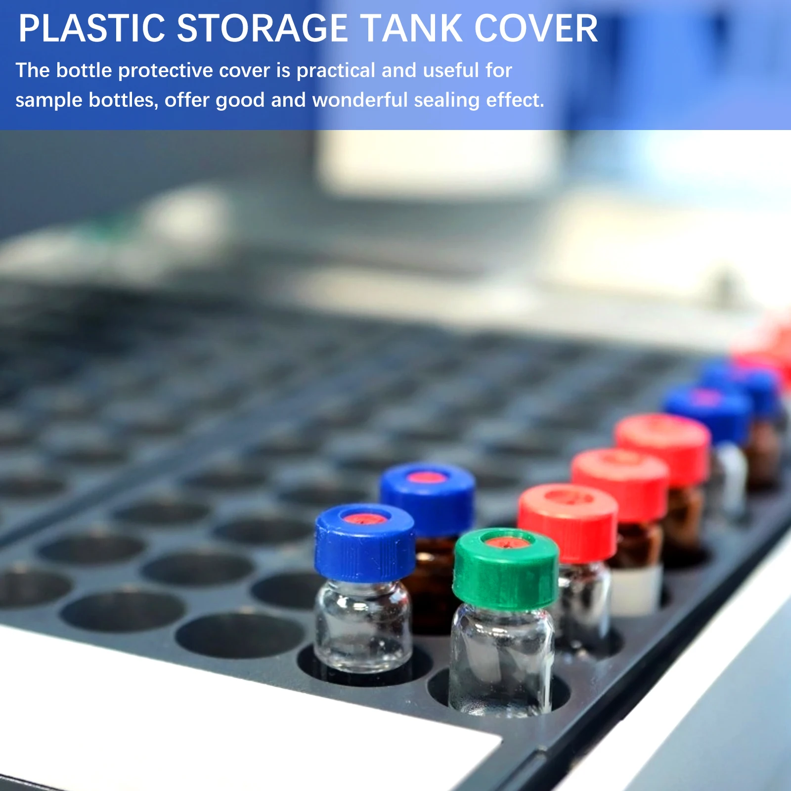 

100 Pcs Sample Jar Lids Storage Bottle Cover Practical Sealing Plastic Protective Long Term Dust Proof Lightweight