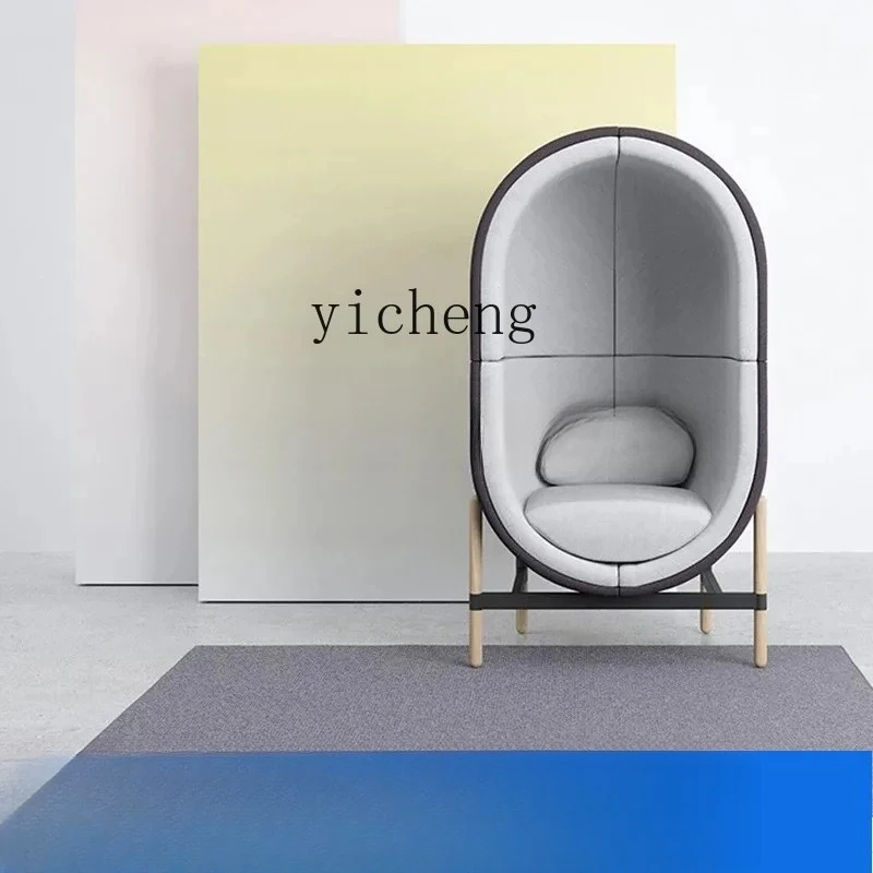 A1 Light Luxury Fiberglass Leisure Negotiation Chair Creative Lazy Modeling Living Room Capsule Sofa Chair