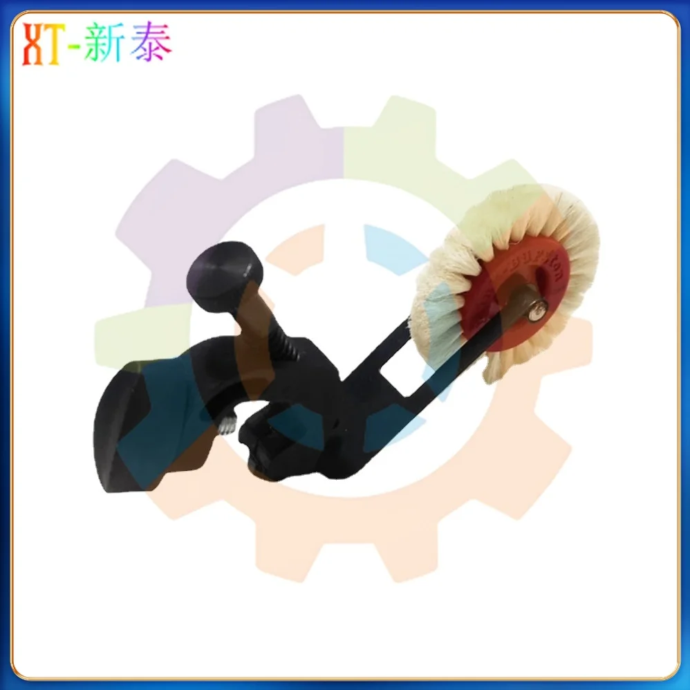 2 Pieces SM74 Pressure Soft Brush Wheel Assembly M2.020.216F Paper Pressing Wheel Assembly For Heidelberg Spare Parts