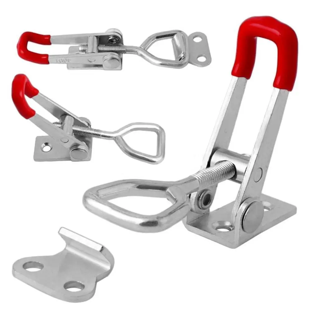 1/5pcs Adjustable Toggle Clamp Latch  For Smoker Lid Jig Tool Box Cas Heavy Duty Toggle Latches Holding Capacity Pull Latch Clam