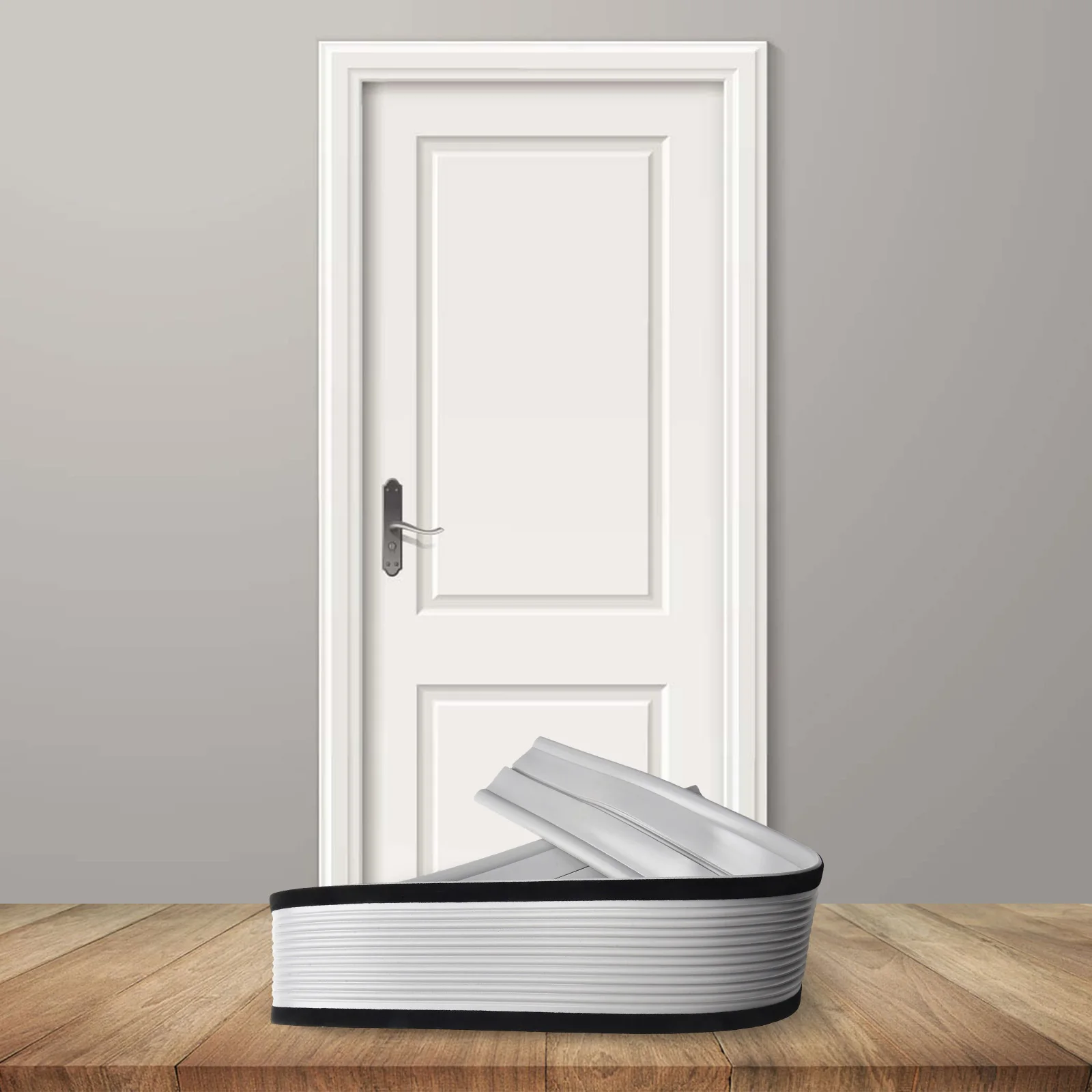 

Эффективно изготовленный регулируемый звуковой барьер. Виниловая композиция обеспечивает плотно прилегает по различными типами дверей.