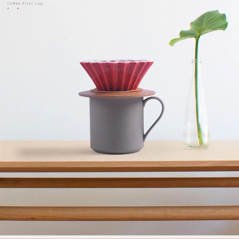 Pour-Over Flowers Shape Origami Ceramic Drip Multi-colored cake cups Espresso Coffee maker Filter V60 Funnel Accessories