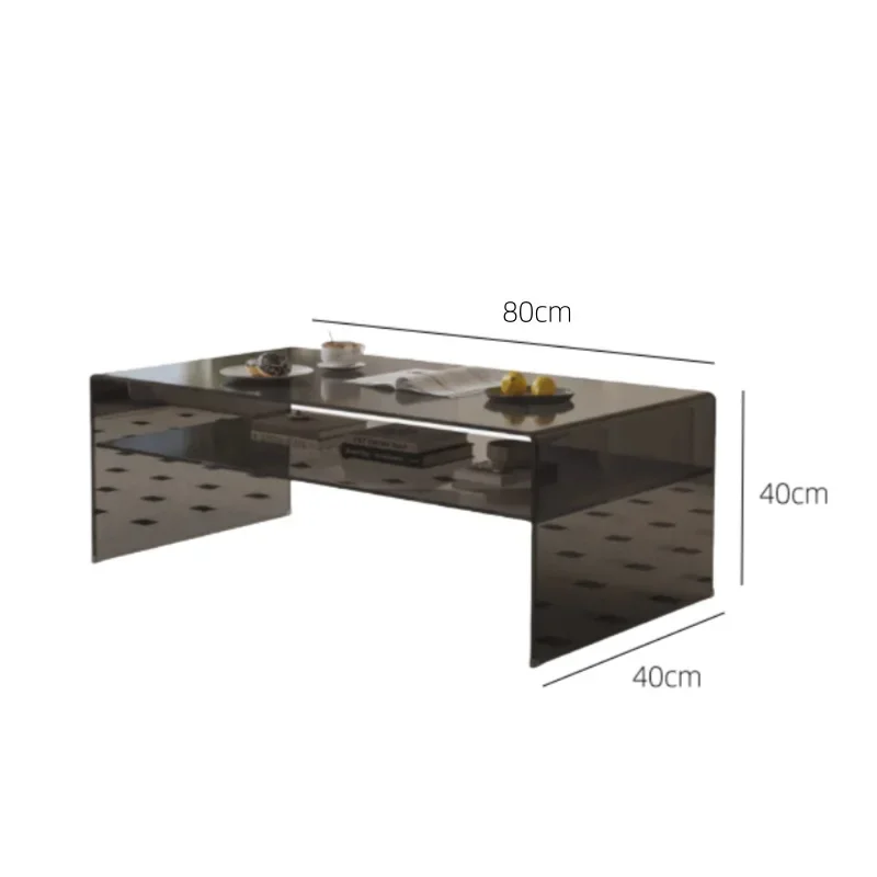 

Modern Acrylic Coffee Table Simple Rectangular Living Room Household Small Apartment Table
