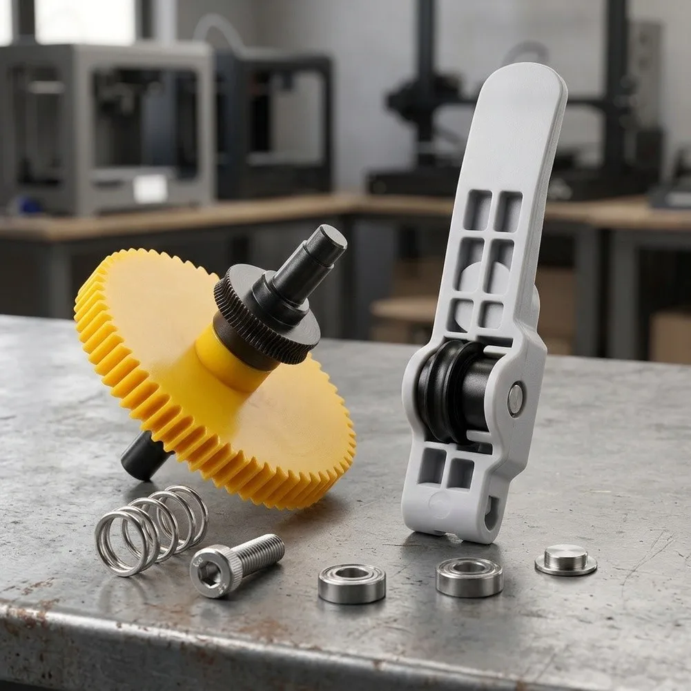 Extruder Gear Kit for BambuLab For A2L For 3D Printers Plastic Handle Metal Plastic Design for Balanced Performance
