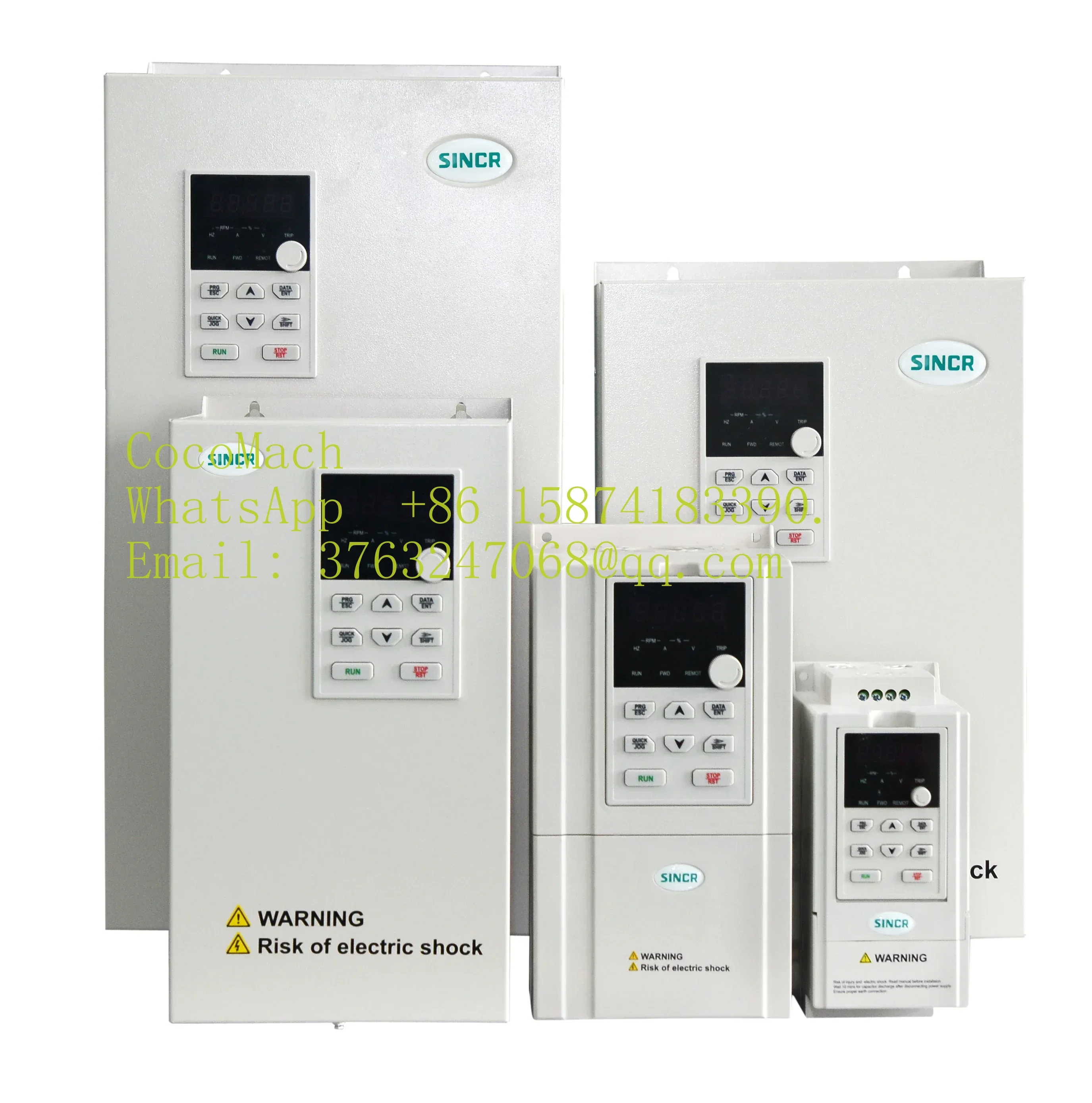 High Performance 55kW 380V 3Phase VFD Drive, 75HP AC Inverter, 0-600Hz Variable Speed Control