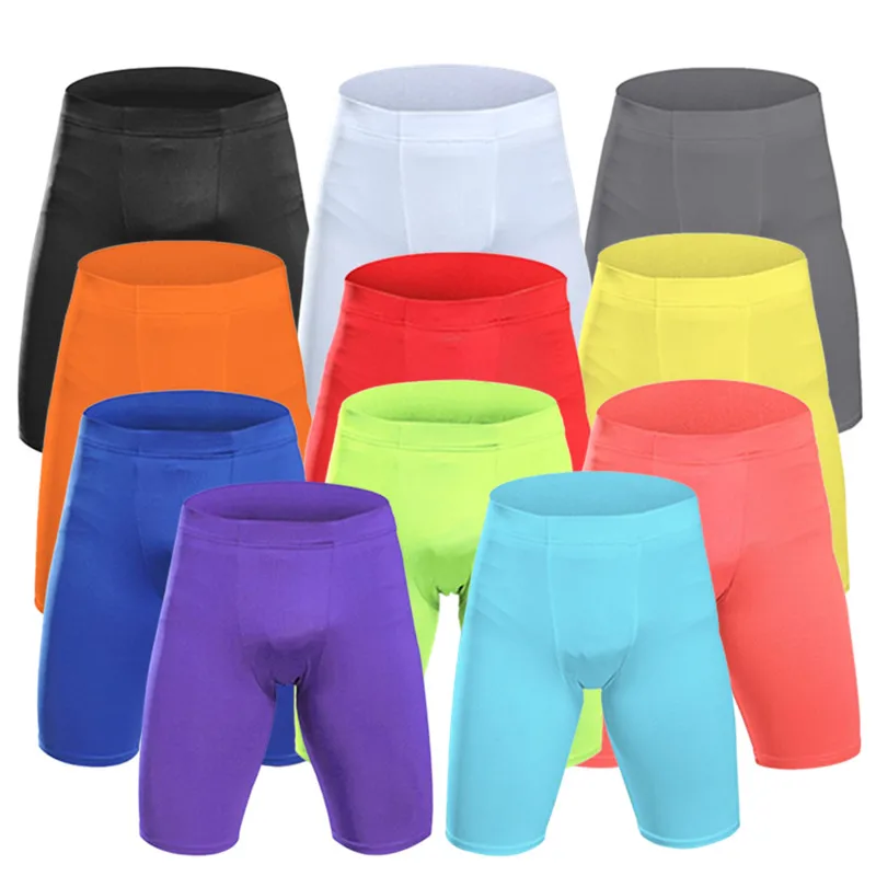 

Men's Base Layer Sports Shorts Gym Basketball Pants Football Leggings Fitness Jogger Running Workout Training Quick-Dry