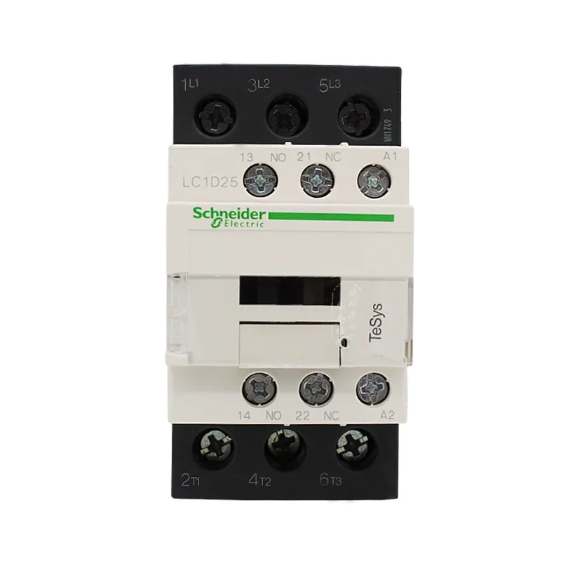Schneider Contactor 220V AC Three-Pole Contactor 3P 3 Phase 3-Pole 50/60Hz LC1D25 LC1D32 LC1D38 Coil Voltage 24V 110V 220V 380