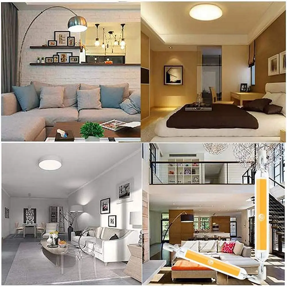 Linear Dimmable Replacing Incandescent Bulbs High Brightness Home Decor Halogen Lamp Tungsten Lamp Floodlight Sun Light Tube