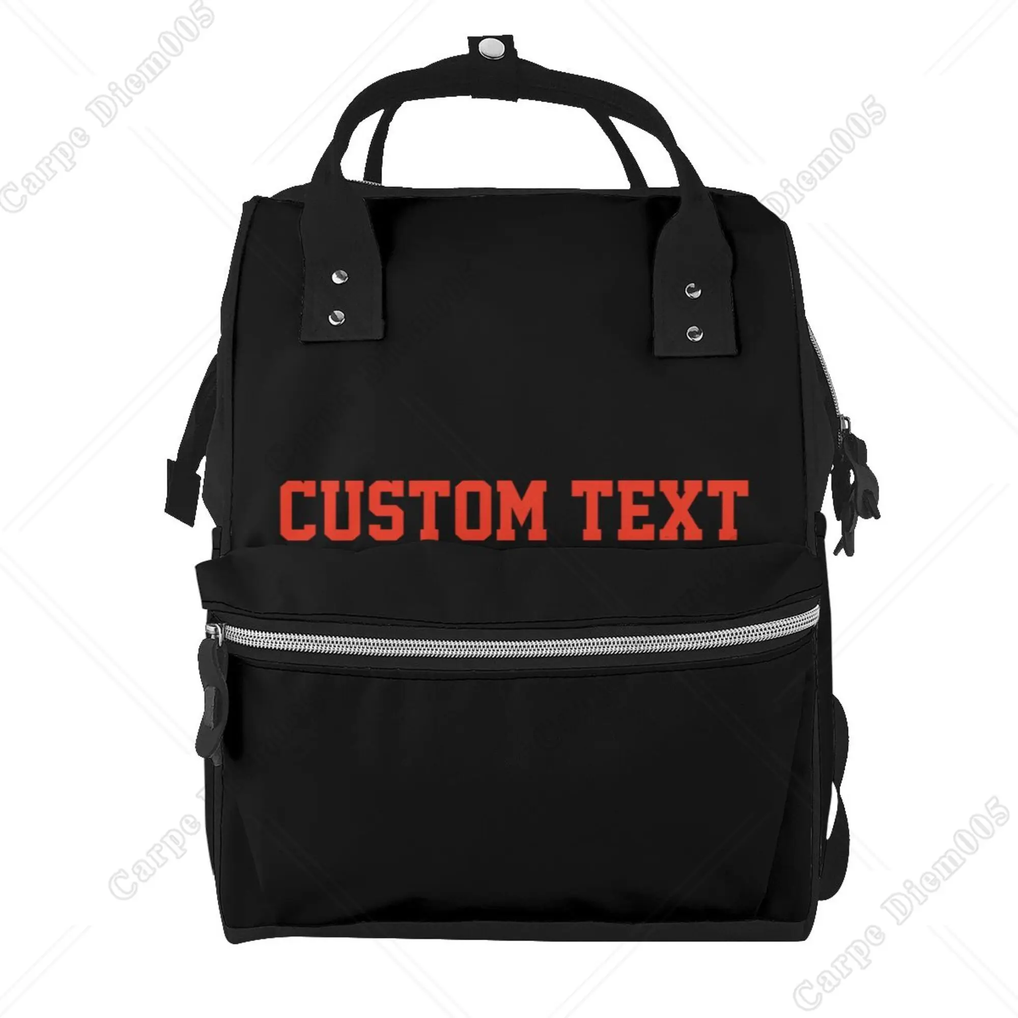 Custom Logo DIY Pattern Vintage Printed Mummy Backpack Diaper Bag Multi-Function Maternity Nappy Bags Backpack Women