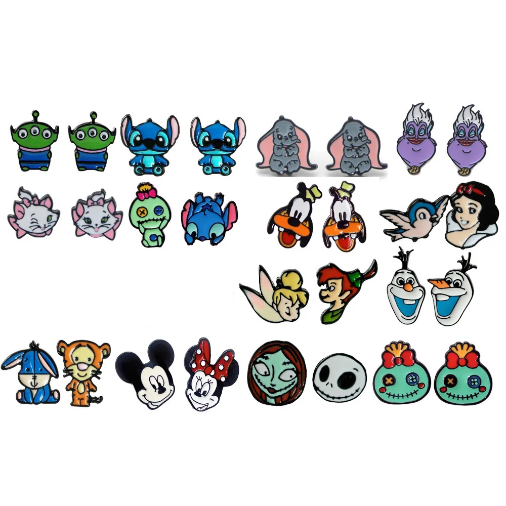 

Cartoon Cats Cute Stainless Steel Piercing Ear Stud Earrings for Womans Enamel Earings Party Jewelry Accessories Girls Gifts