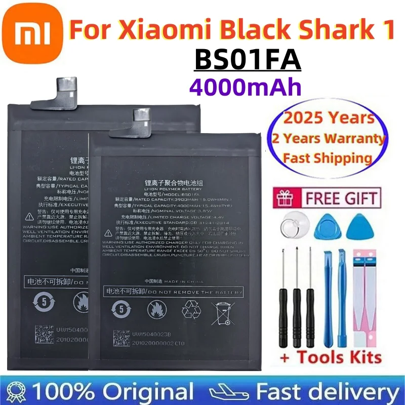New 4000mAh BS01FA Battery For Xiaomi Black Shark 1/ Black Shark Dual SIM TD-LTE/ SKR-A0 AWM-A0 BSO1FA