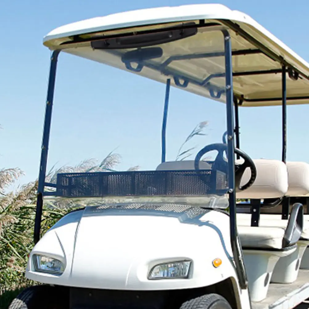 

1Set Professional Golf Cart Mirror Clear Angle Rear View Mirror Stable Structure ABS Glass Material Outdoor Golf