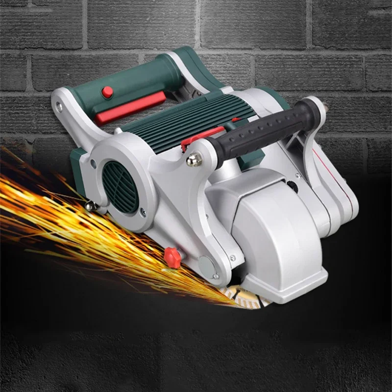 

Multi-possible wall concrete dead-end slotting machine plumbing and electrical installation works with laser cutting machine