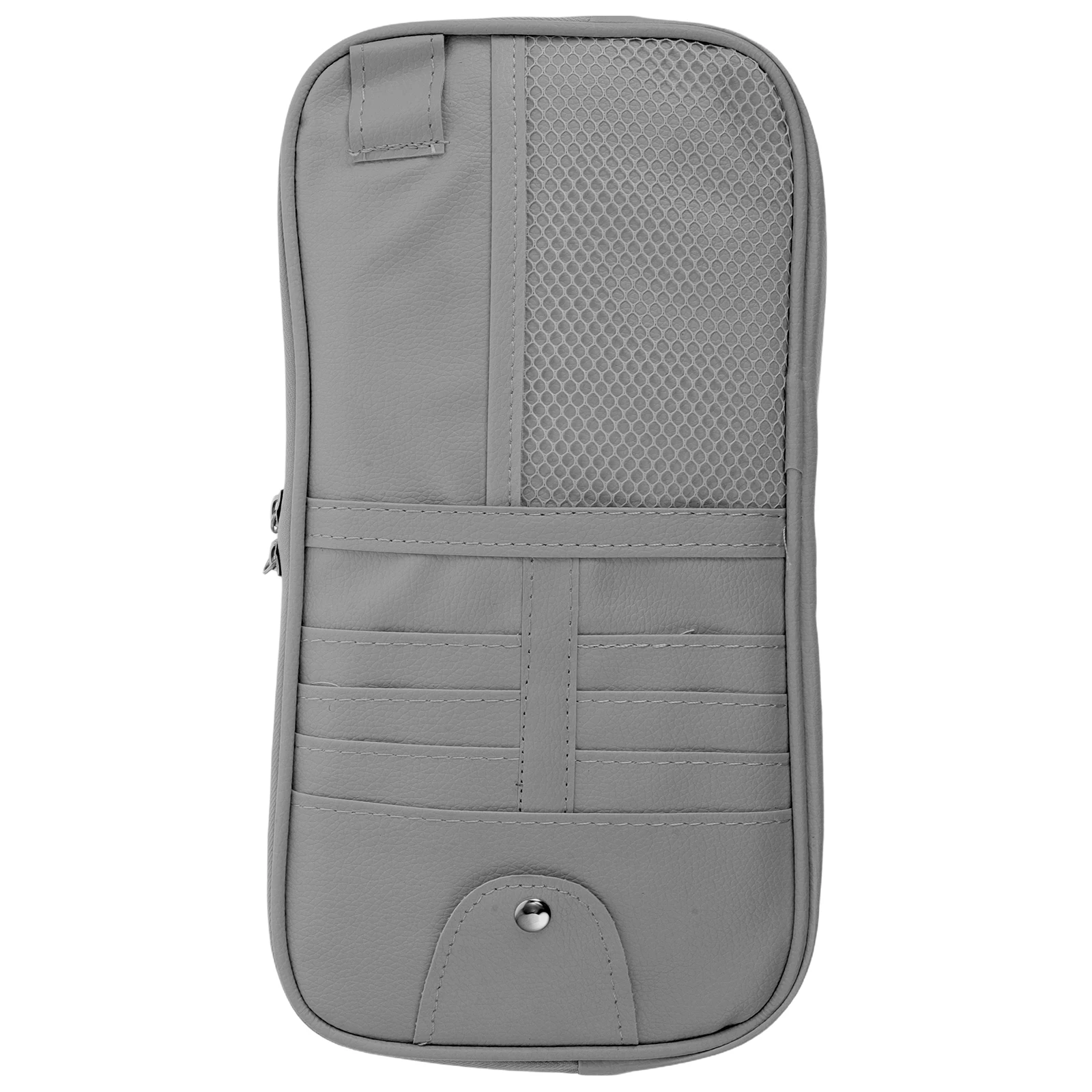 

Multifunctional Sun Visor Storage Bag for Car Durable PU Compact Large Capacity Sunglass Holder Organizer for Cards