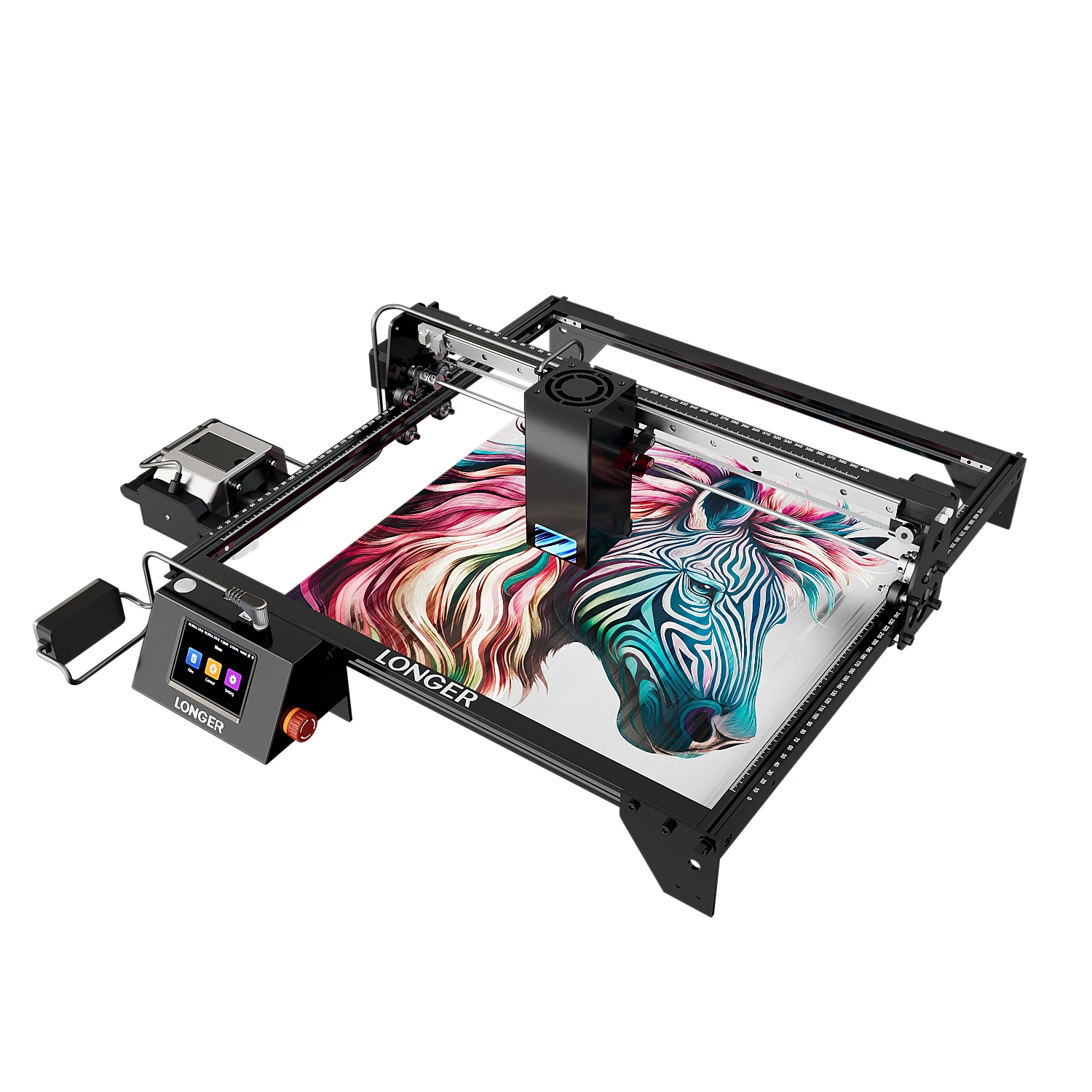 LONGER RAY5 40W Lasergraveermachine Touchscreen 32-bit Chipset WIFI-connectiviteit 0,10*0,15mm² Hoge nauwkeurigheid Graveren Snijmachine