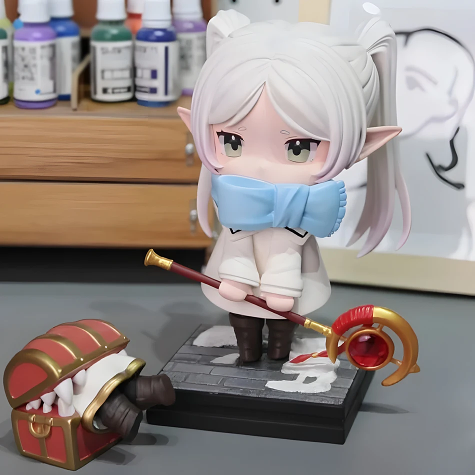 

14cm Frieren: Beyond Journey's End Anime Girl Figure Frieren Action Figure PVC Collectible Desktop Ornaments Model Doll Toy Gift