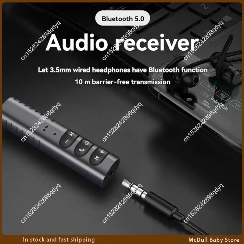 

ABJA-5.0 Bluetooth аудиоприемник 3,5 мм разъем Aux адаптер портативный аудиоприемник для наушников динамики