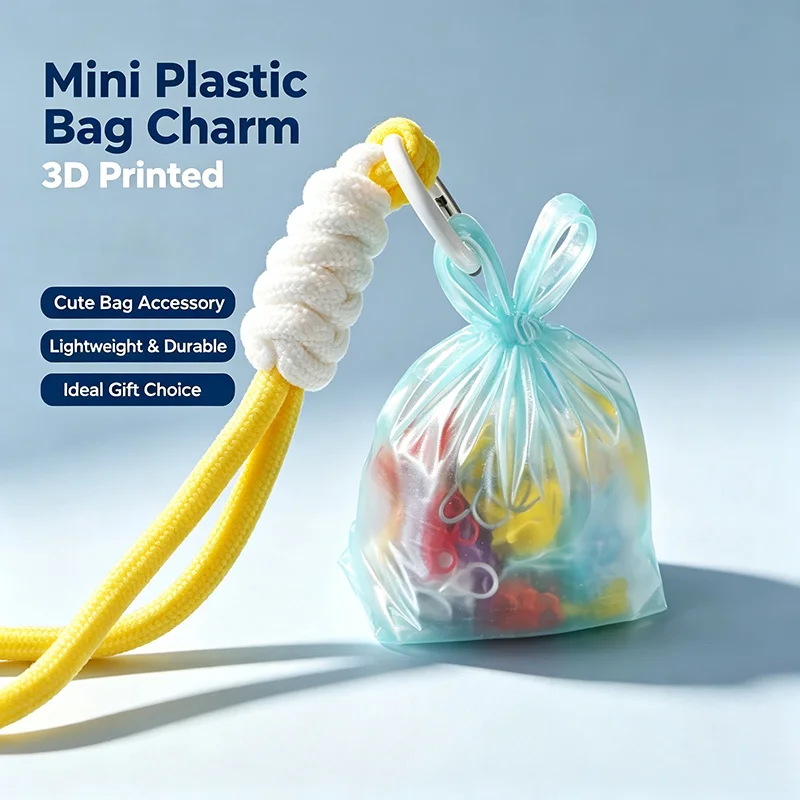 Cute Mini Pouch Bag Charm Customizable Figure Keychain Ornament Portable Backpack Pendant Decor For Daily Bag Accessory