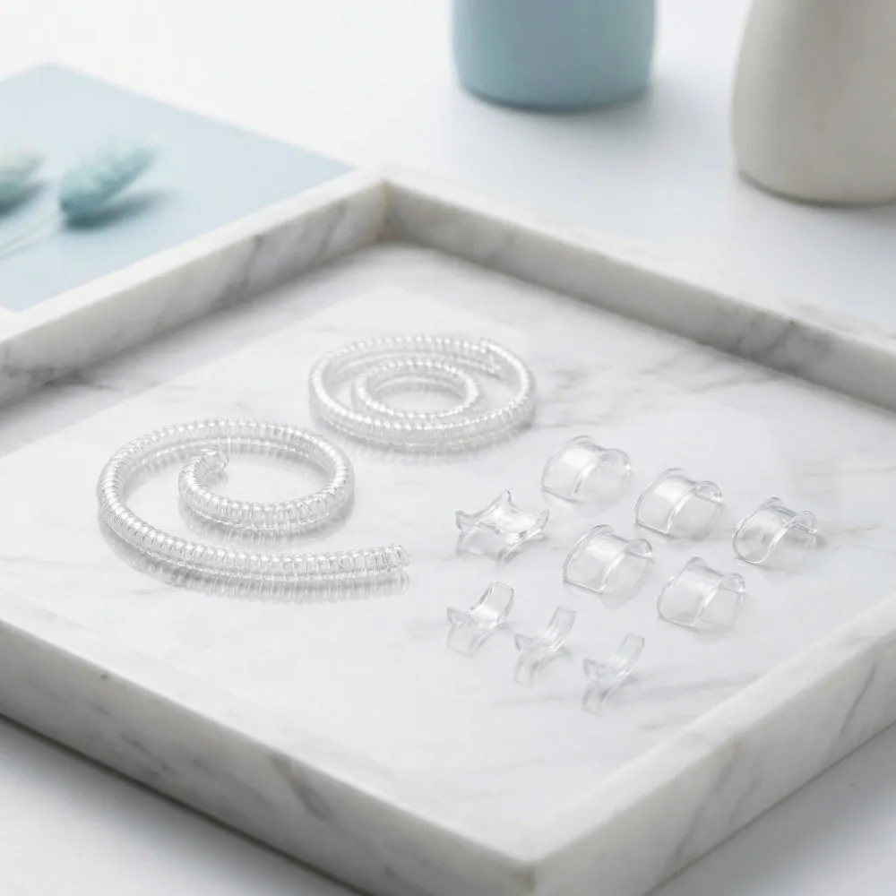 15/26Pcs Invisible Design Ring Size Adjusters Transparent Silicone Ring Spacers 8 Sizes No Resizing Needed