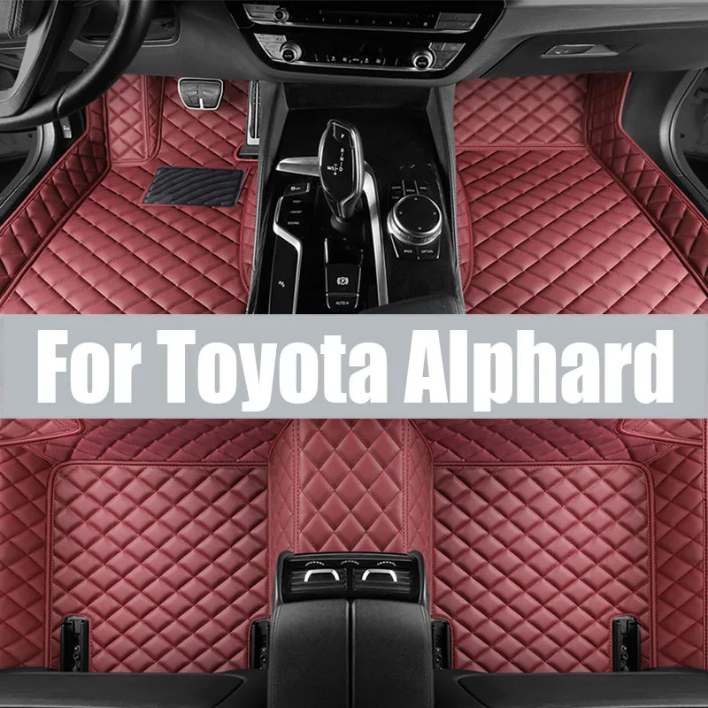 

For Toyota Alphard AH30 2015-2021 RHD Auto Car Floor Mats All-Weather Foot Mat Odorless Pad Waterproof Tray Interior trunk mat