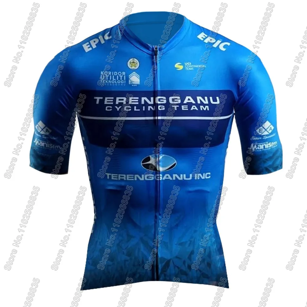 2025 Terengganu Cycling Team Jersey Set Malaysia Cycling Clothing Men's Short Sleeve Kit Road Bike Shirt Suit Bicycle Bib Shorts