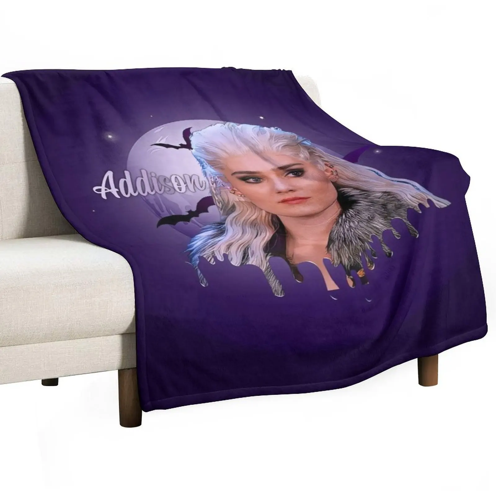 

Zombies Addison - Call To The Wild Throw Blanket Retros Camping Comforter Beach Blankets