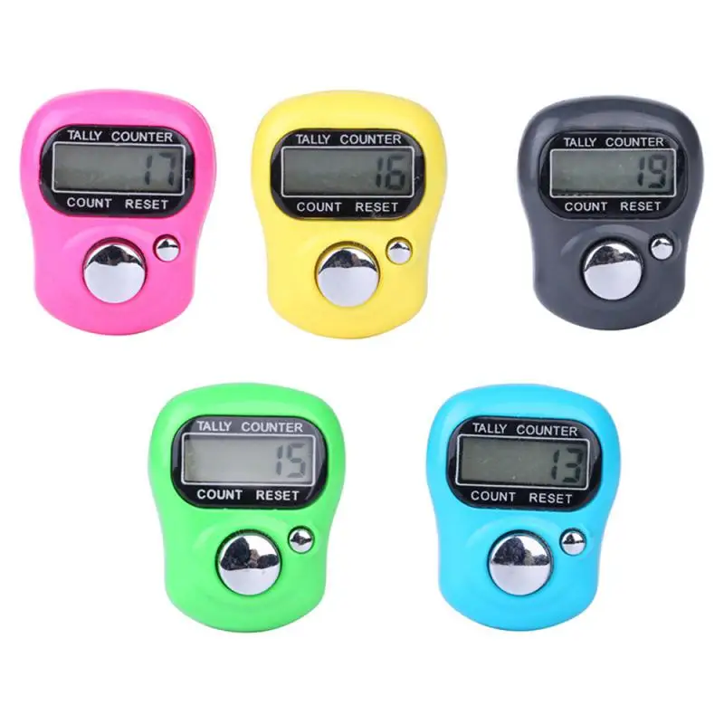 Handgehaltener, nützlicher Digitalanzeige-Strick-, Häkel-, Lila-/Grün-/Rot-/Königsblau-/Himmelblau-/Weiß-/Schwarz-Stichreihe-Tallyzähler