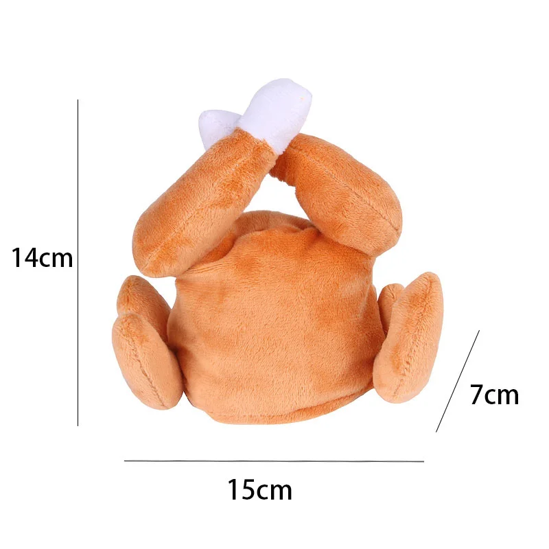 Turkey Hats Cat Dog Hat Pet Caps Thanksgiving Halloween Costumes Drumstick Hat Party Stage Performance Photos Taking