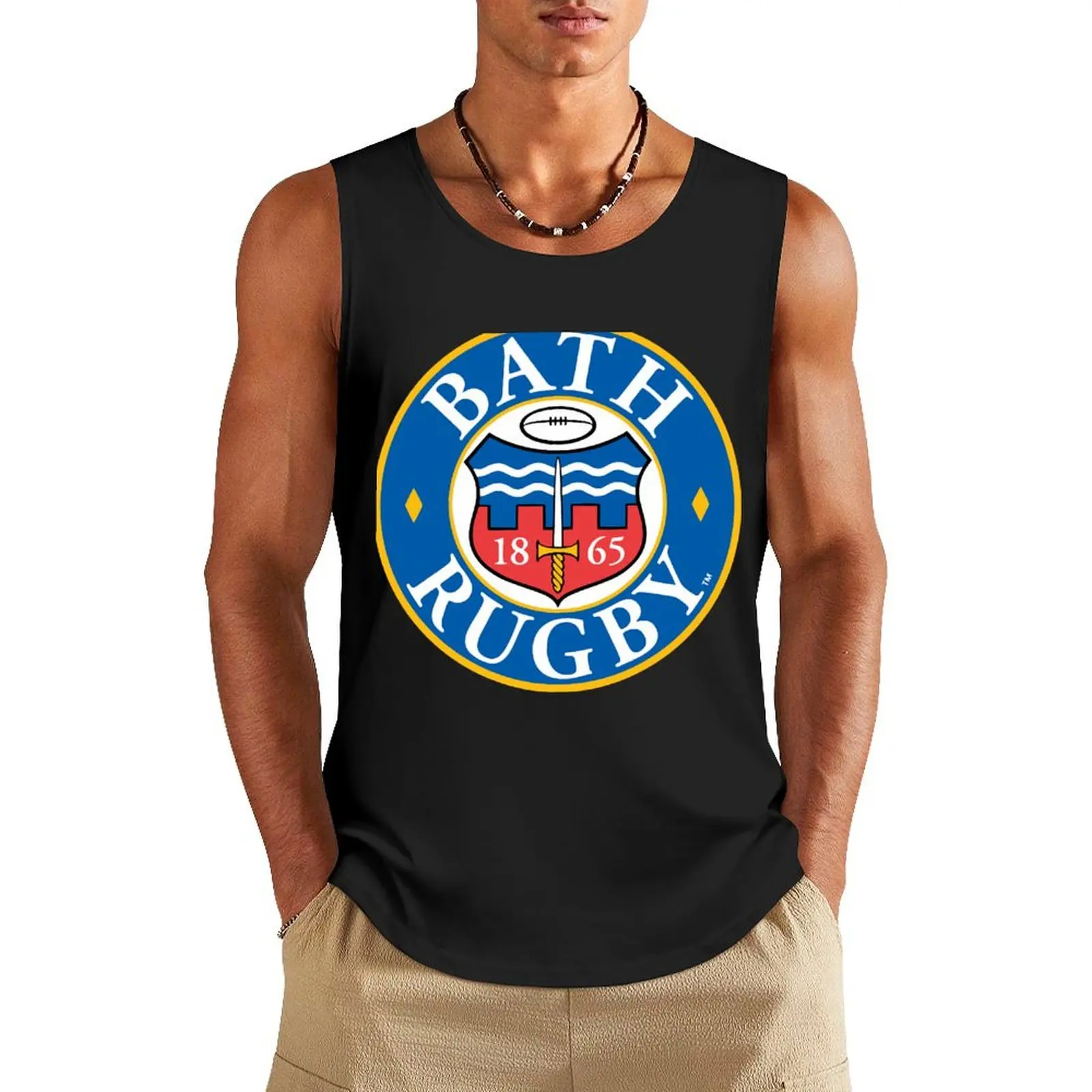 Bath rugby Tank Top Men's summer clothes 2024 Men's gym t-shirt