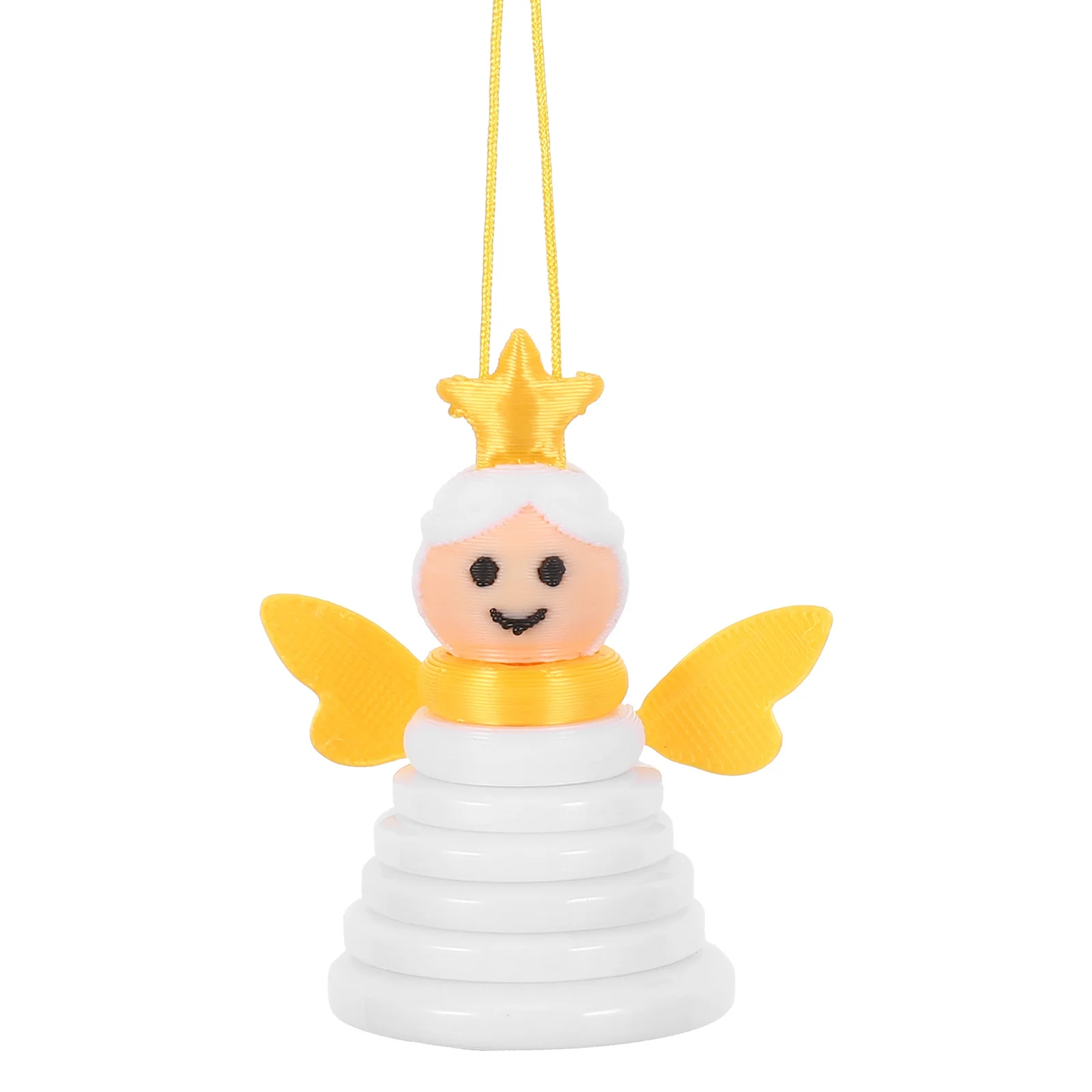 

Christmas Tree Decorations Diy Button Craft Kit Holiday Angel Hanging Ornaments Stacked Xmas Decor Party Decoration