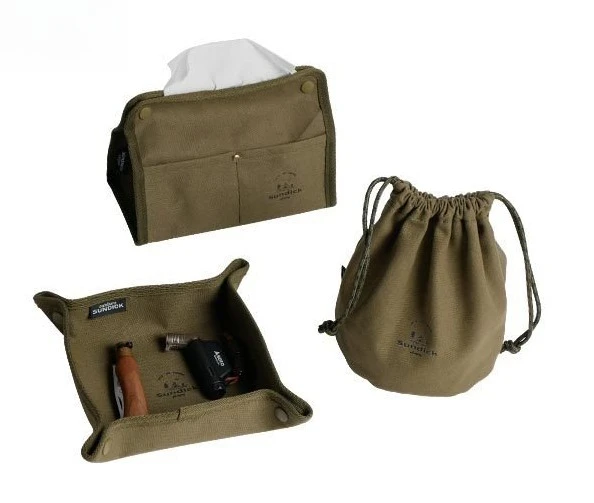 

Paper Towel Storage Box Canvas Bag Outdoor Camping Home Storage Bag Dining Table Insulation Pad Drawstring Paper
