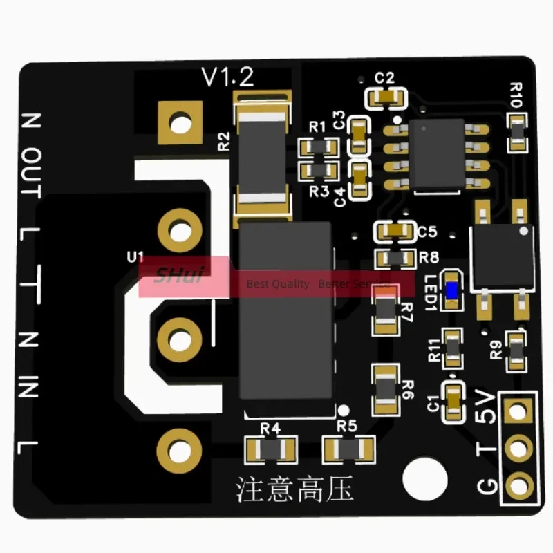 5PCS 220V AC 10A 20A Voltage And Current Acquisition Chip Charging Pile Power Metering Module HLW8032 Serial Port Output