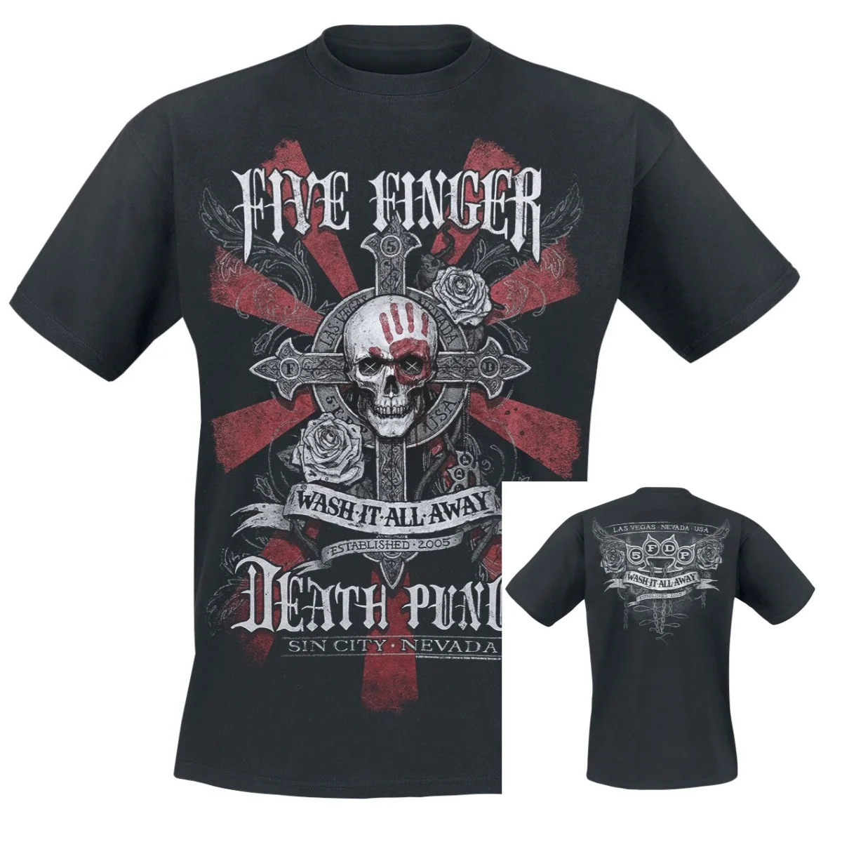 Nova Camiseta Five Finger Death Punch 2026 para Homens e Mulheres, Camiseta Gráfica de Banda de Rock 100% Algodão, Moda de Verão
