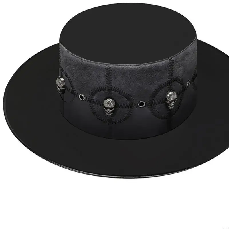 Chapeau haut forme Steampunk, accessoire fête d'Halloween, chapeau pour femmes hommes