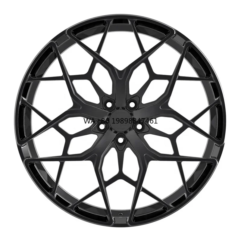 

21 Inch Monoblock Brushed Black Car Wheels 5X115 Aluminum Alloy Forged Wheels