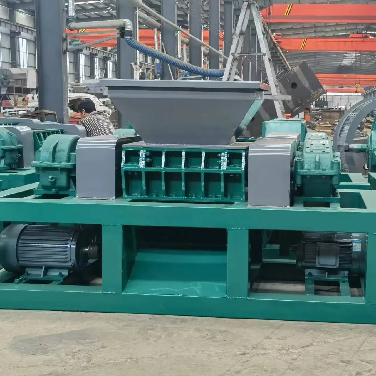 Low Price Old Tire Shredding Machine Used Tire Crushing Plant Tire Recycling Shredder Machine For Sale Double Shaft