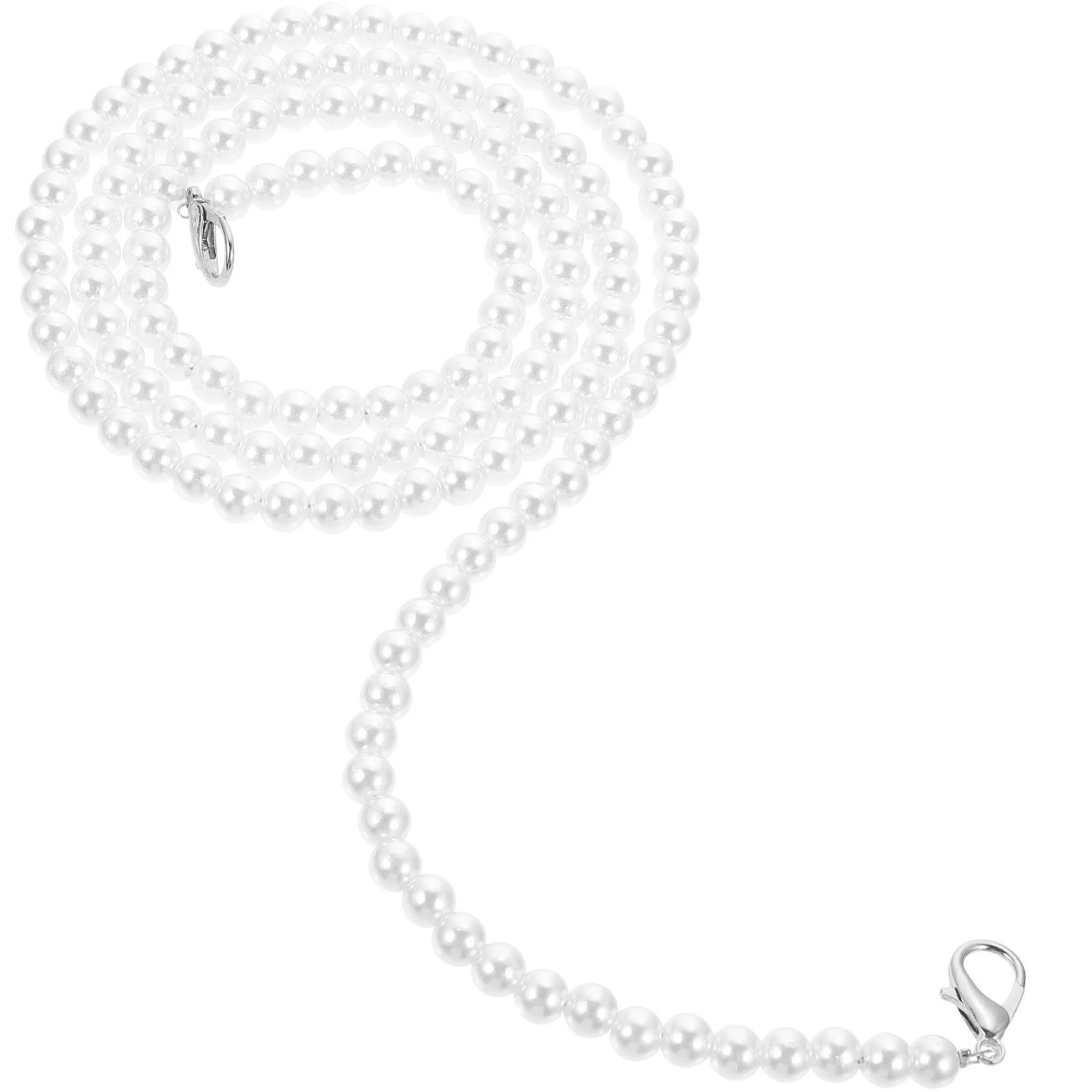 

Pearl Handbag Decorative Long Extender Plastic Cross Body DIY Purse Women Pearls Pearl Design Chain Replacement Chain Bag Belt