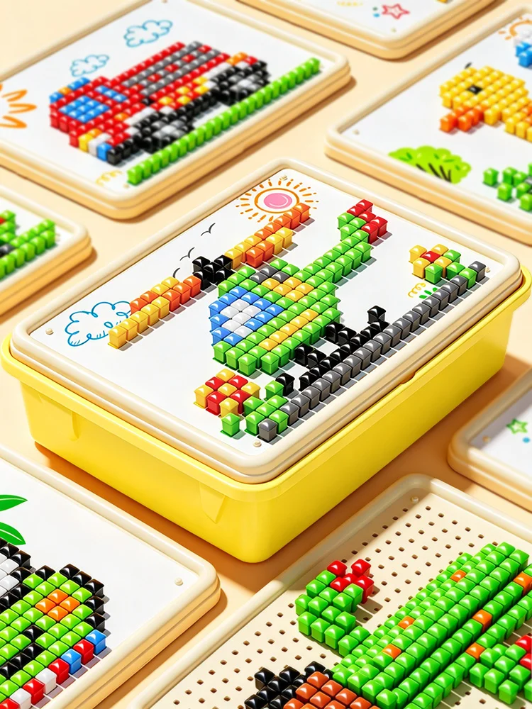Children Puzzle Toy for Kids Color Beads Sensory Early Education Brain Games 3 Years Girl Boy Birthday Gifts