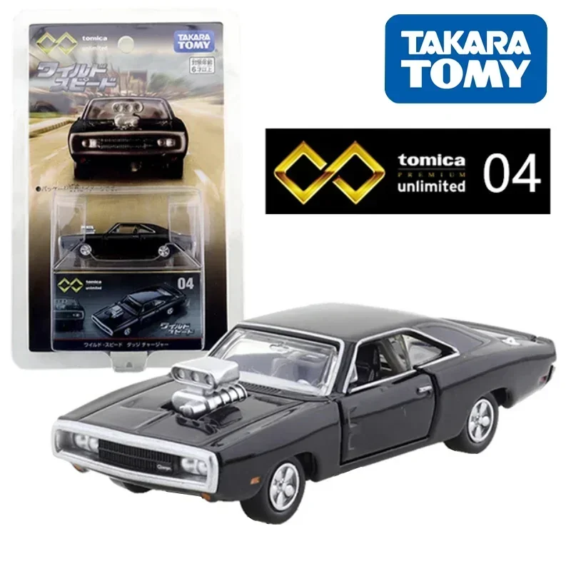 TAKARA TOMY Tomica Fast & Furious Unlimited 04 Dodge Charger Alloy Toy Motor Diecast Miniature Scale Model Gifts for Children