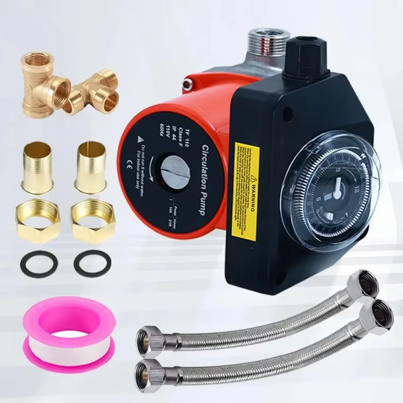 Instantaneous automatic hot water circulation system heater with timer and circulation pump