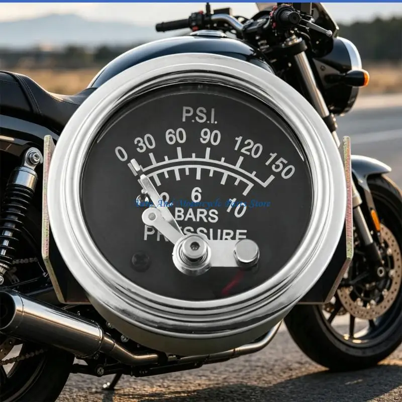 P9FD Correct Mechanical Oil Pressure Instrument 0 150 Pressure Units 0 10 measure Scale Including Light For Car Truck Motorcycle