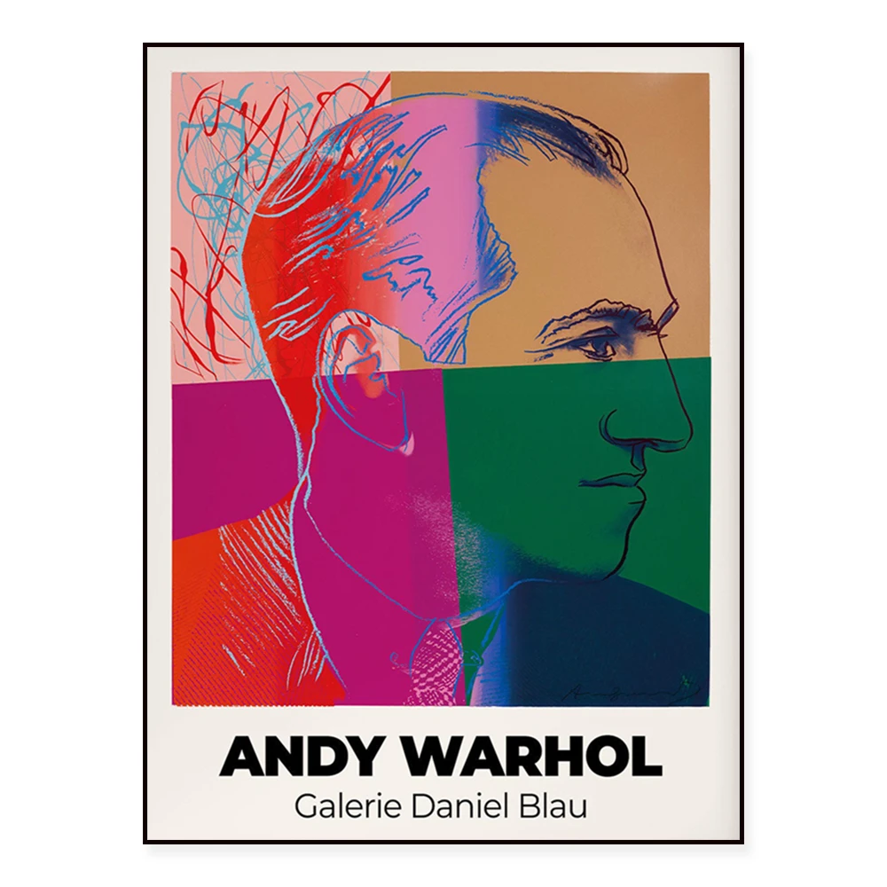 

Andy Warhol Exhibition Poster George Gershwin Art Print/Printable Warhol Art Poster/Art Print